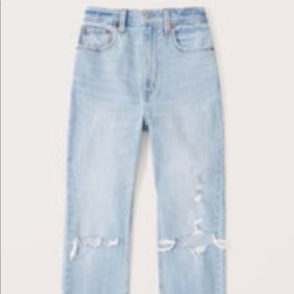 Abercrombie & Fitch Denim - Abercrombie High Rise Straight Ankle Jeans NWT